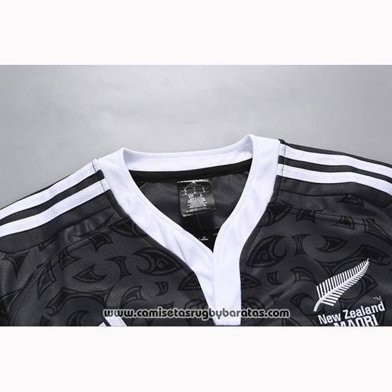 Camiseta Nueva Zelandia All Blacks Maori Rugby 100th Conmemorative